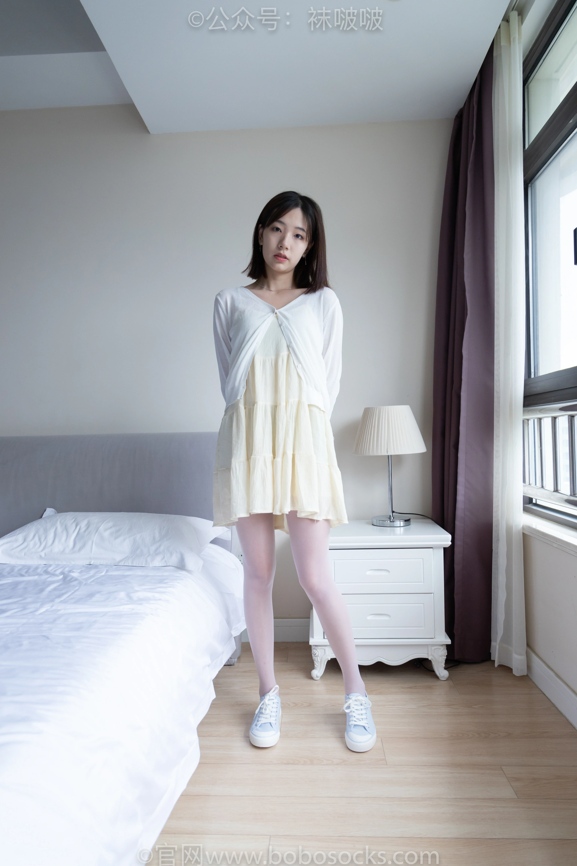 [BoBoSocks袜啵啵]NO.005 小甜豆-帆布鞋、薄白丝 2